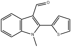 1-methyl-2-thien-2-yl-1H-indole-3-carbaldehyde Structure