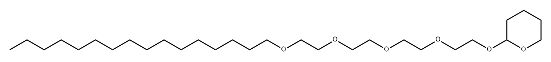 2H-Pyran, tetrahydro-2-(3,6,9,12-tetraoxaoctacos-1-yloxy)- 化学構造式