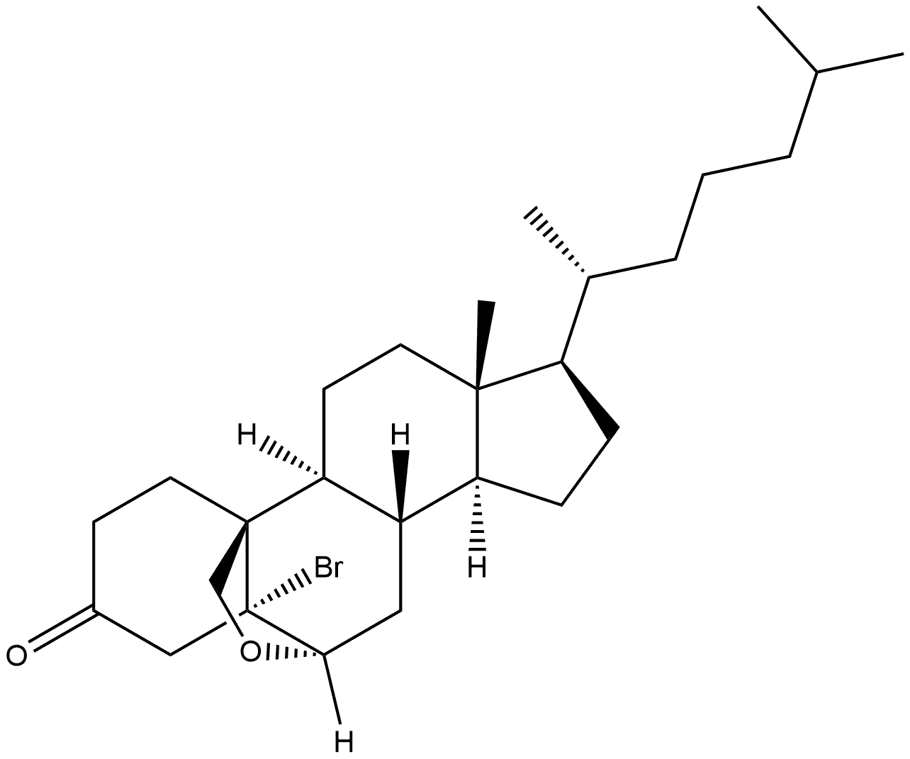 Cholestan-3-one, 5-bromo-6,19-epoxy-, (5α,6β)- (9CI)