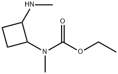 Carbamic acid, N-?methyl-?N-?[2-?(methylamino)?cyclobutyl]?-?, ethyl ester 结构式