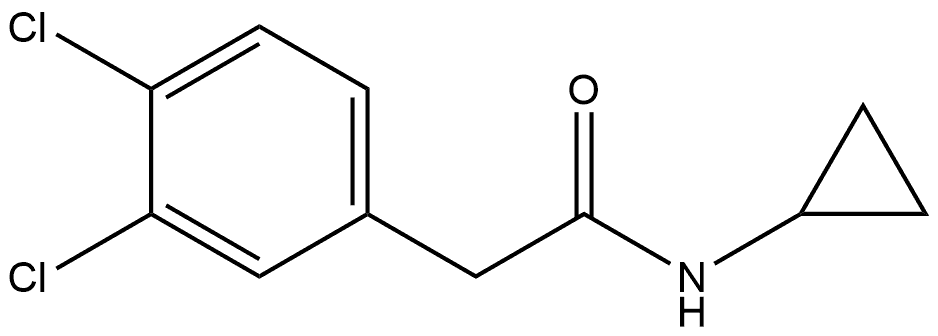 3,4-Dichloro-N-cyclopropylbenzeneacetamide Structure