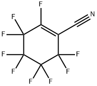 1-Cyclohexene-1-carbonitrile, 2,3,3,4,4,5,5,6,6-nonafluoro- Struktur