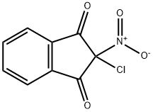 2-Chloro-2-nitro-1H-indene-1,3(2H)-dione 化学構造式