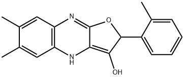 Furo[2,?3-?b]?quinoxalin-?3-?ol, 2,?4-?dihydro-?6,?7-?dimethyl-?2-?(2-?methylphenyl)?- (9CI)|