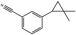 Benzonitrile, 3-(2,2-dimethylcyclopropyl)- Structure