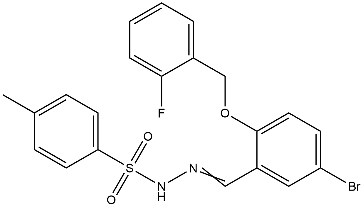 4-Methylbenzenesulfonic acid 2-[[5-bromo-2-[(2-fluorophenyl)methoxy]phenyl]me... Structure