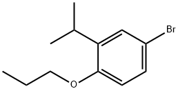 4-Bromo-2-(propan-2-yl)-1-propoxybenzene Struktur