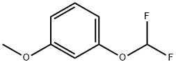 Benzene, 1-(difluoromethoxy)-3-methoxy- 化学構造式