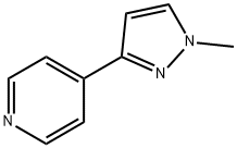 Pyridine, 4-(1-methyl-1H-pyrazol-3-yl)-,905281-61-0,结构式