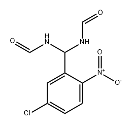 Formamide, N,N'-[(5-chloro-2-nitrophenyl)methylene]bis- Struktur