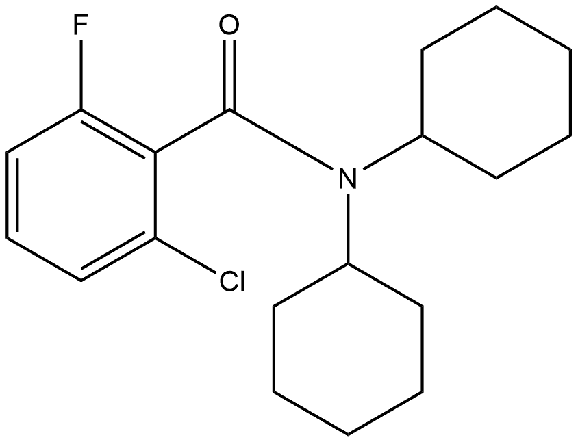 2-Chloro-N,N-dicyclohexyl-6-fluorobenzamide 结构式