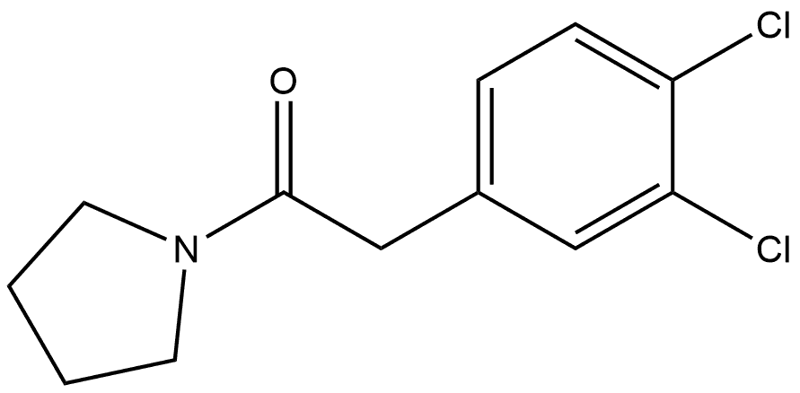 2-(3,4-Dichlorophenyl)-1-(1-pyrrolidinyl)ethanone Struktur