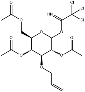 2,4,6-Tri-O-acetyl-3-O-allyl-D-glucopyranosyl trichloroacetimidate Structure