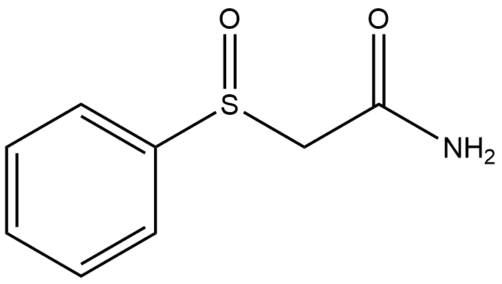 Acetamide, 2-(phenylsulfinyl)-, (-)- Structure
