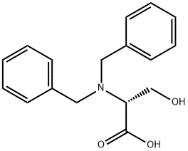 N,N-Bis(phenylmethyl)-D-serine Structure