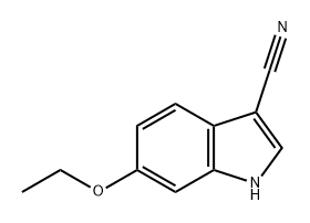 1H-Indole-3-carbonitrile, 6-ethoxy-,906644-51-7,结构式