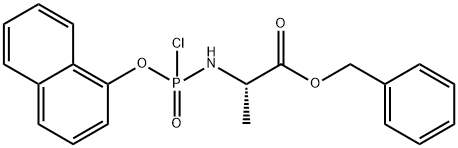 L-Alanine, N-[chloro(1-naphthalenyloxy)phosphinyl]-, phenylmethyl ester Structure