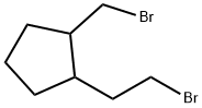 Cyclopentane, 1-(2-bromoethyl)-2-(bromomethyl)- 结构式