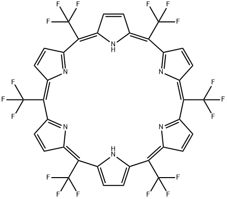 31,32,33,34,35,36-Hexaazaheptacyclo[26.2.1.13,6.18,11.113,16.118,21.123,26]hexatriaconta-1,3(36),4,6,8(35),9,11,13,15,17,19,21(33),22,24,26(32),27,29-heptadecaene, 2,7,12,17,22,27-hexakis(trifluoromethyl)-,906793-44-0,结构式