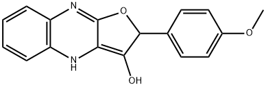 Furo[2,?3-?b]?quinoxalin-?3-?ol, 2,?4-?dihydro-?2-?(4-?methoxyphenyl)?- (9CI) 结构式