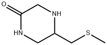 2-?Piperazinone, 5-?[(methylthio)?methyl]?- Structure