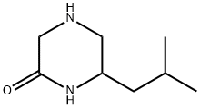 2-?Piperazinone, 6-?(2-?methylpropyl)?- Structure