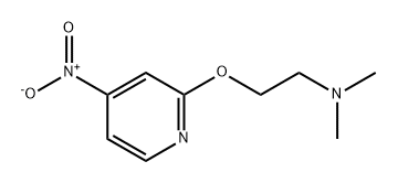 Ethanamine, N,N-dimethyl-2-[(4-nitro-2-pyridinyl)oxy]- 结构式