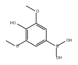 Boronic acid, B-(4-hydroxy-3,5-dimethoxyphenyl)- Struktur