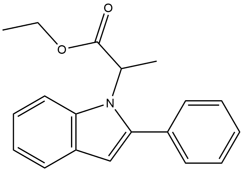 1H-Indole-1-acetic acid, α-methyl-2-phenyl-, ethyl ester