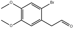 Benzeneacetaldehyde, 2-bromo-4,5-dimethoxy- Struktur