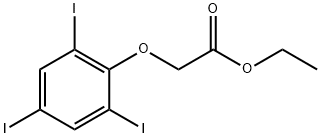 ethyl 2-(2,4,6-triiodophenoxy)acetate 化学構造式