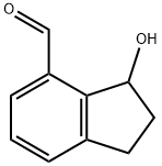 1H-Indene-4-carboxaldehyde, 2,3-dihydro-3-hydroxy- 化学構造式