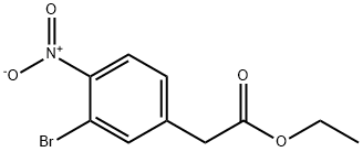 Benzeneacetic acid, 3-bromo-4-nitro-, ethyl ester Structure