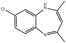 1H-?1,?5-?Benzodiazepine, 8-?chloro-?2,?4-?dimethyl- 化学構造式
