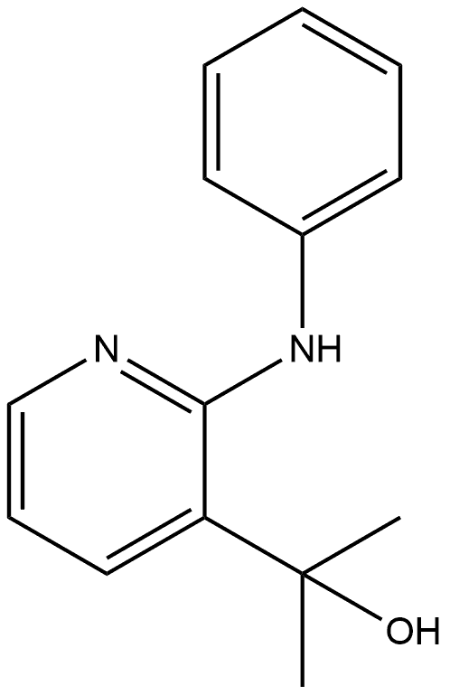 3-Pyridinemethanol, α,α-dimethyl-2-(phenylamino)- Structure
