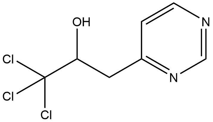 4-Pyrimidineethanol, α-(trichloromethyl)- Structure