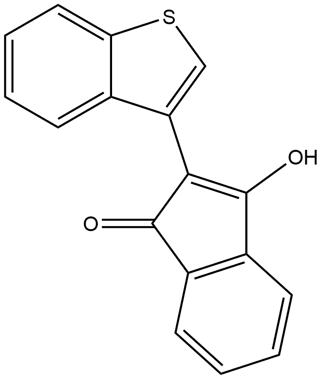 2-(Benzo[b]thiophen-3-yl)-1H-indene-1,3(2H)-dione Structure