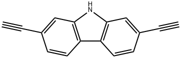 9H-Carbazole, 2,7-diethynyl-,909342-66-1,结构式