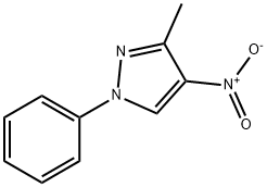 1H-Pyrazole, 3-methyl-4-nitro-1-phenyl- Struktur