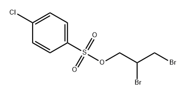 Benzenesulfonic acid, 4-chloro-, 2,3-dibromopropyl ester Structure