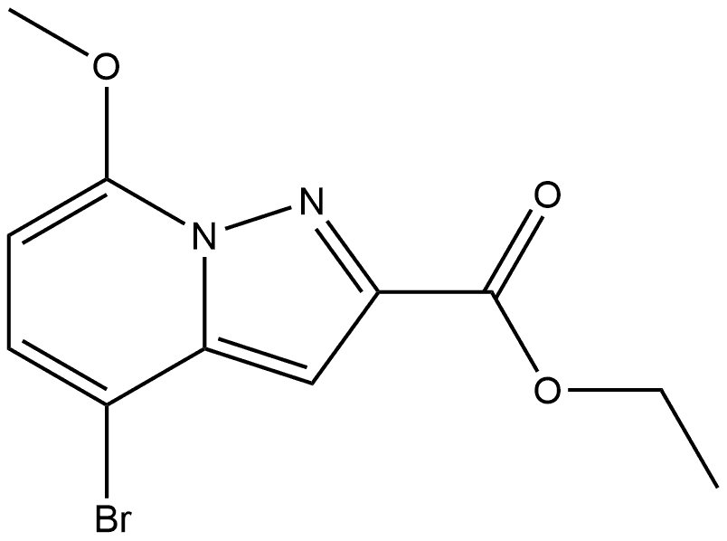 Ethyl 4-bromo-7-methoxypyrazolo[1,5-a]pyridine-2-carboxylate Structure