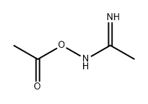 Acetic acid, (1-iminoethyl)azanyl ester Struktur