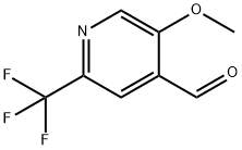 4-Pyridinecarboxaldehyde, 5-methoxy-2-(trifluoromethyl)- Struktur