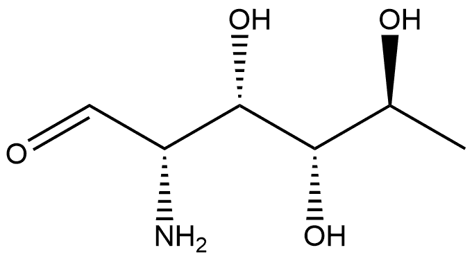 2-Amino-2,6-dideoxy-L-glucose Structure