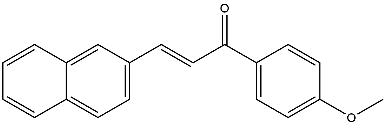 (2E)-1-(4-Methoxyphenyl)-3-(2-naphthalenyl)-2-propen-1-one Structure