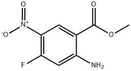 2-氨基-4-氟-5-硝基苯甲酸甲酯 结构式