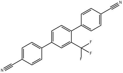 [1,1':4',1''-Terphenyl]-4,4''-dicarbonitrile, 2'-(trifluoromethyl)-,910547-31-8,结构式