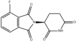 1H-Isoindole-1,3(2H)-dione, 2-[(3S)-2,6-dioxo-3-piperidinyl]-4-fluoro- Structure