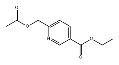 3-Pyridinecarboxylic acid, 6-[(acetyloxy)methyl]-, ethyl ester Structure