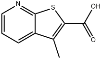 3-甲基噻吩并[2,3-B]吡啶-2-羧酸,911462-54-9,结构式